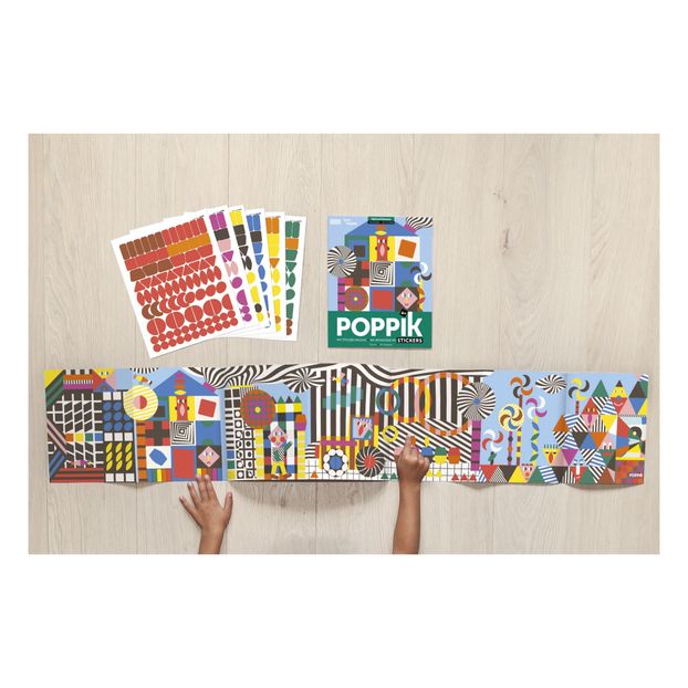 Poster sticker Optical Art-product