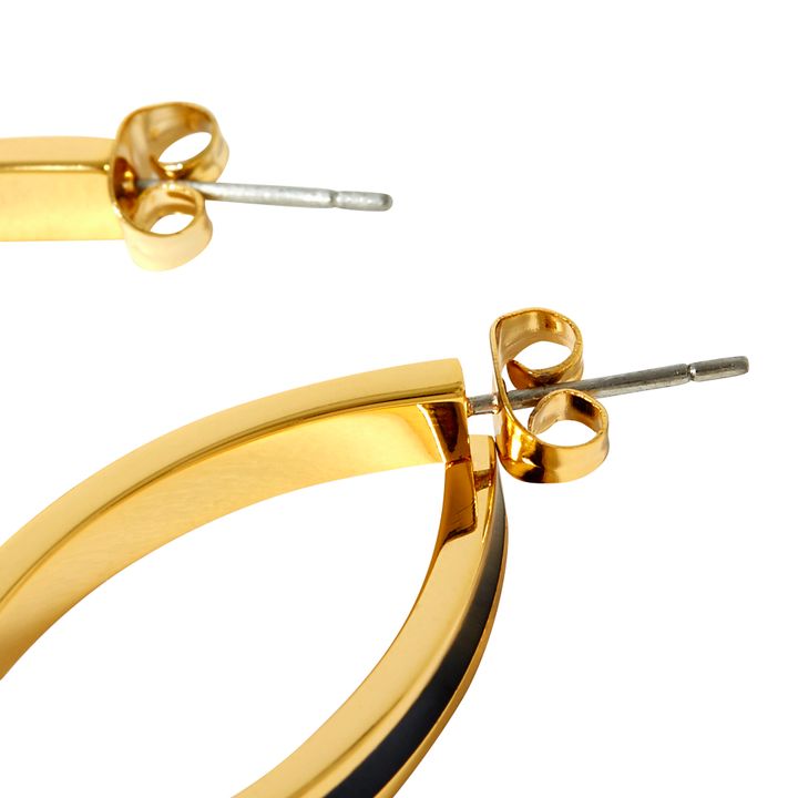 Pendientes Bangle | Azul Noche- Imagen del producto n°3