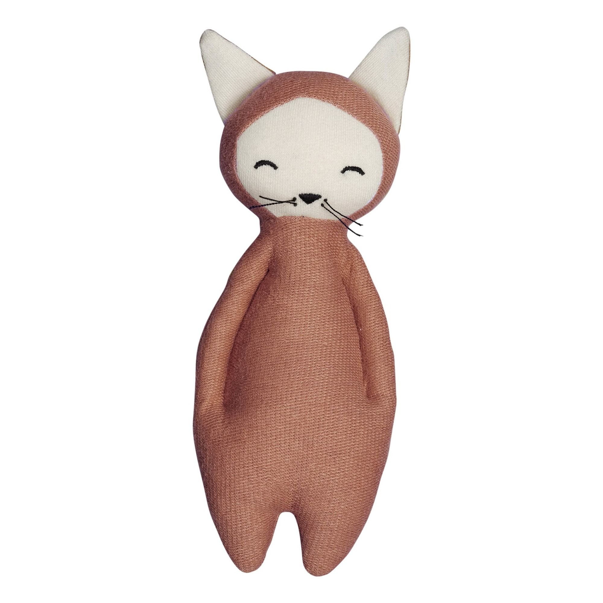 Organic cotton rattle - Fox- Product image n°0