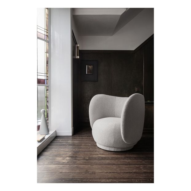Fauteuil en tissu bouclé Rico-product