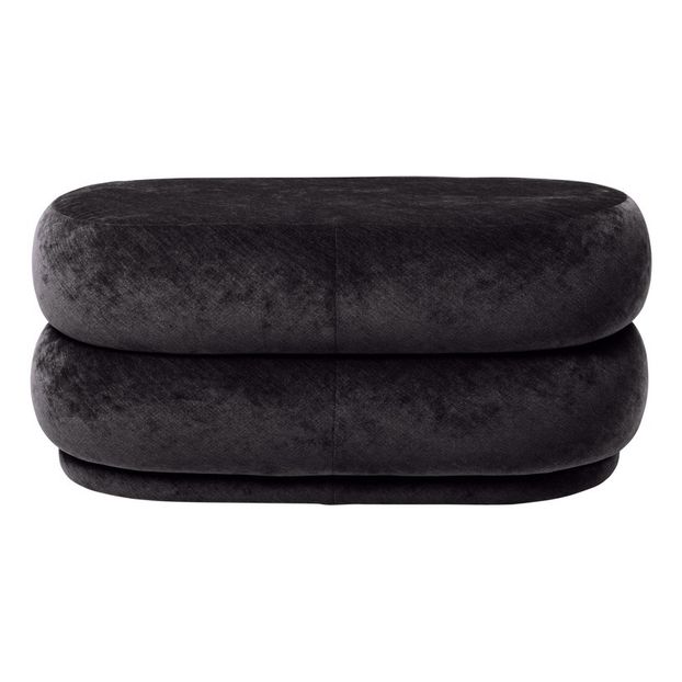 Crushed velvet pouffe-product