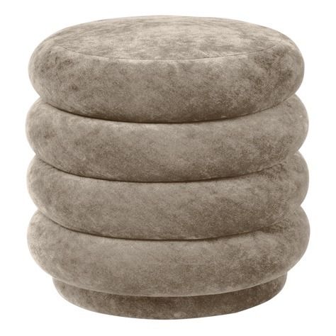 Pouf en velours dévoré-product