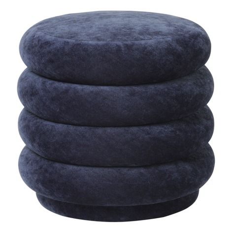 Pouf en velours dévoré-product