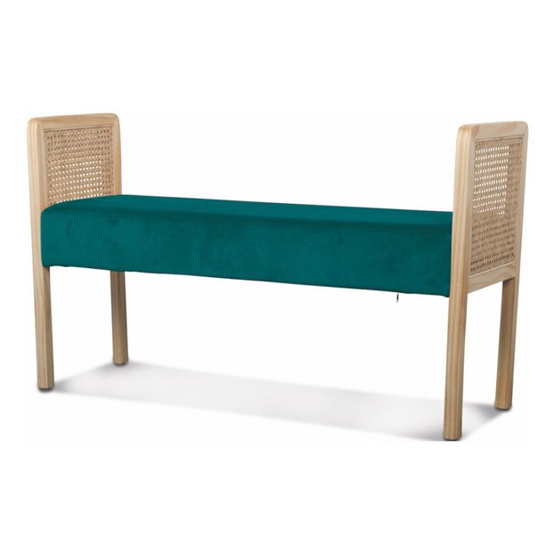 Banc cannage et velours-product