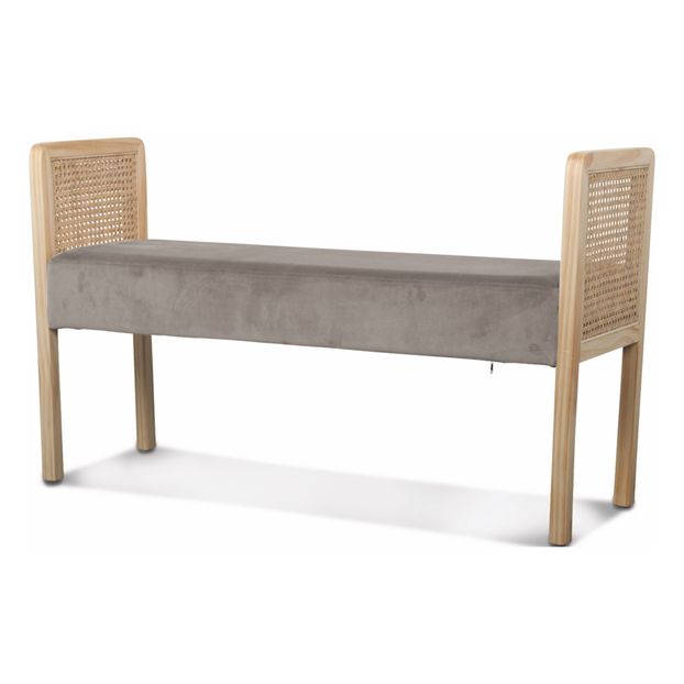 Banc cannage et velours-product