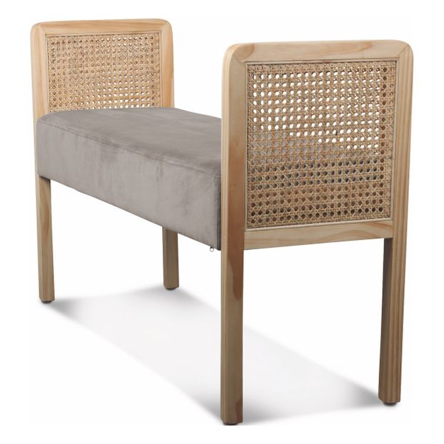 Banc cannage et velours-product