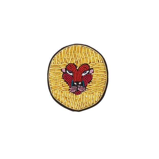 Broche Brodée Tête de Lion-product