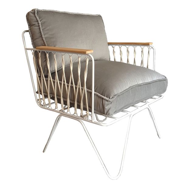 Sessel Croisette-Weiss-Samt -product