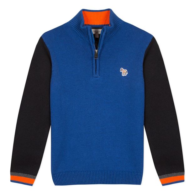 Zebra Zip Collar Jumper-product