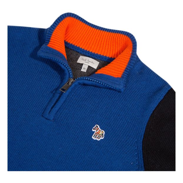 Zebra Zip Collar Jumper-product