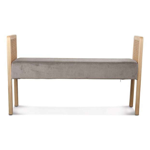 Banc cannage et velours-product