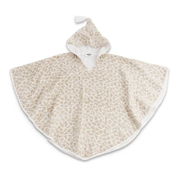 Poncho infantil de gasa de algodón con capucha, estampado-product