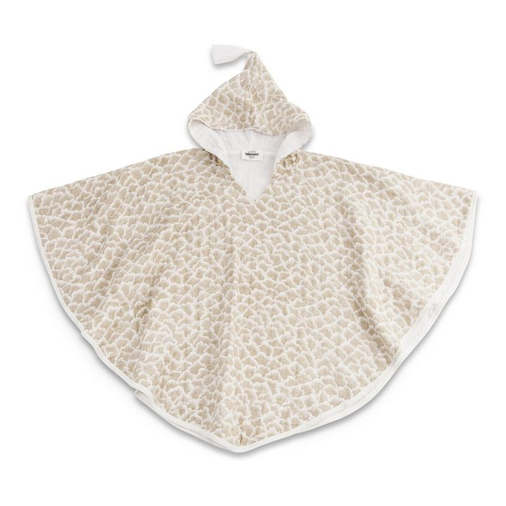 Poncho enfant en gaze de coton avec capuche, imprimé | Cactus- Image produit n°0