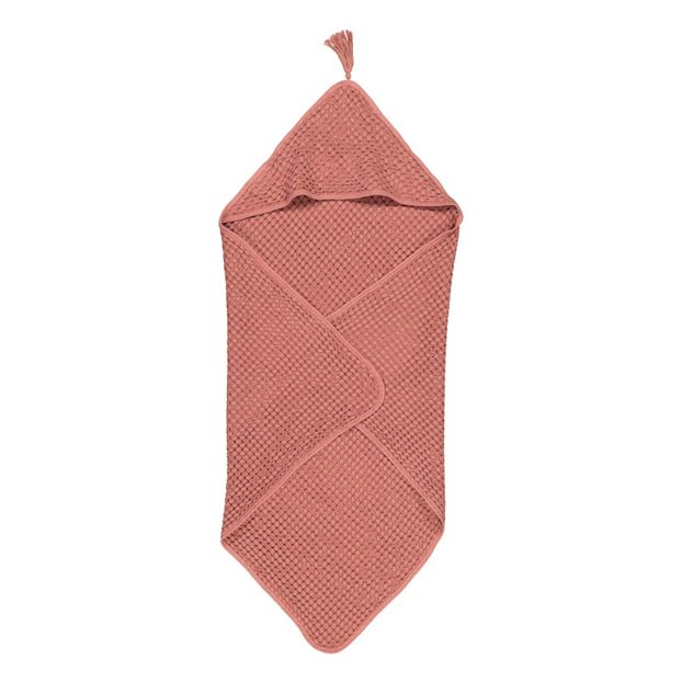 Capa de baño de gasa de algodón con pompón, estampado-product
