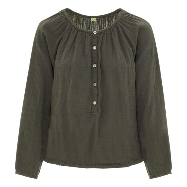 Blusa Manga Larga Naia - Colección Adolescente y Mujer Gris Antracita-product