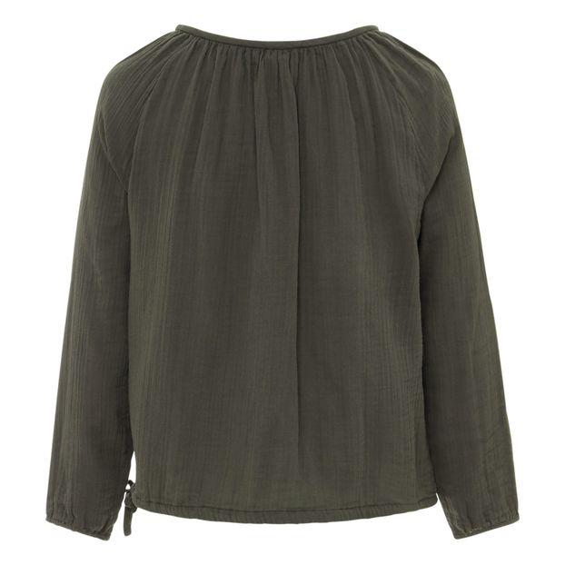 Blusa Manga Larga Naia - Colección Adolescente y Mujer Gris Antracita-product