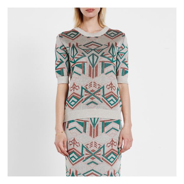 Art Deco jacquard knit-product