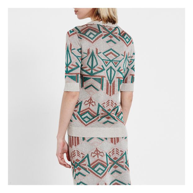 Art Deco jacquard knit-product