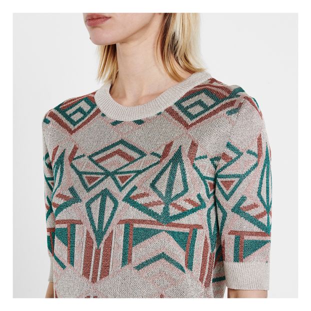 Art Deco jacquard knit-product