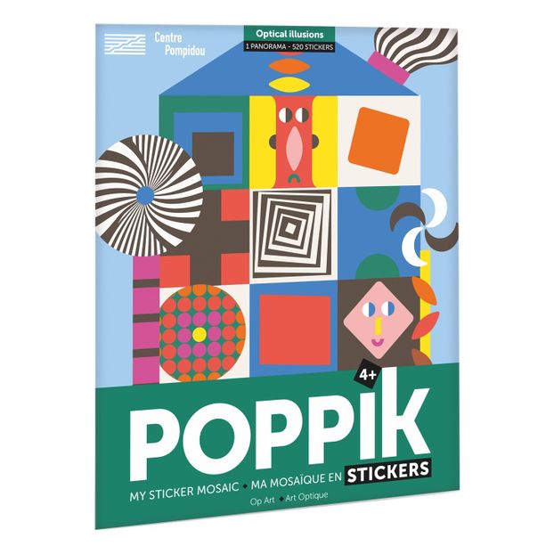 Poster sticker Optical Art-product
