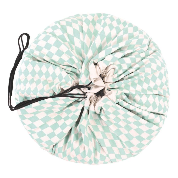 Play Mat/Storage Bag - Diamond Print | Mint Green- Product image n°2