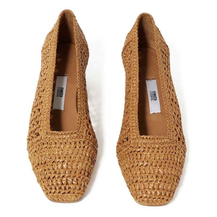 Escarpins Noa Raffia | Camel- Image produit n°3
