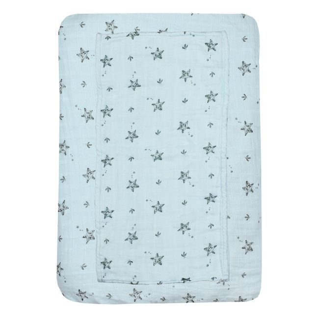 Changing mat cover for Linéa changing mat Pale blue Leander