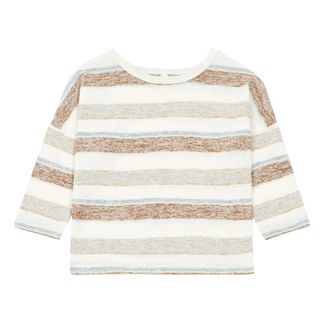 Rylee + Cru T-Shirt Boxy Striped aus Frottee-listing
