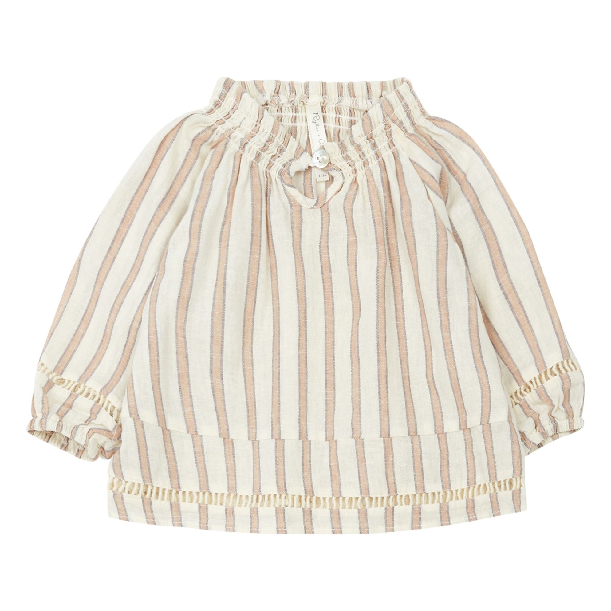 Rylee + Cru - Blouse Stripe Quincy Lin - Fille - Blanc