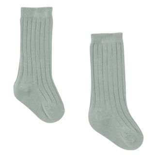 Rylee + Cru Socken Solid Knee aus Rippenstrick-listing