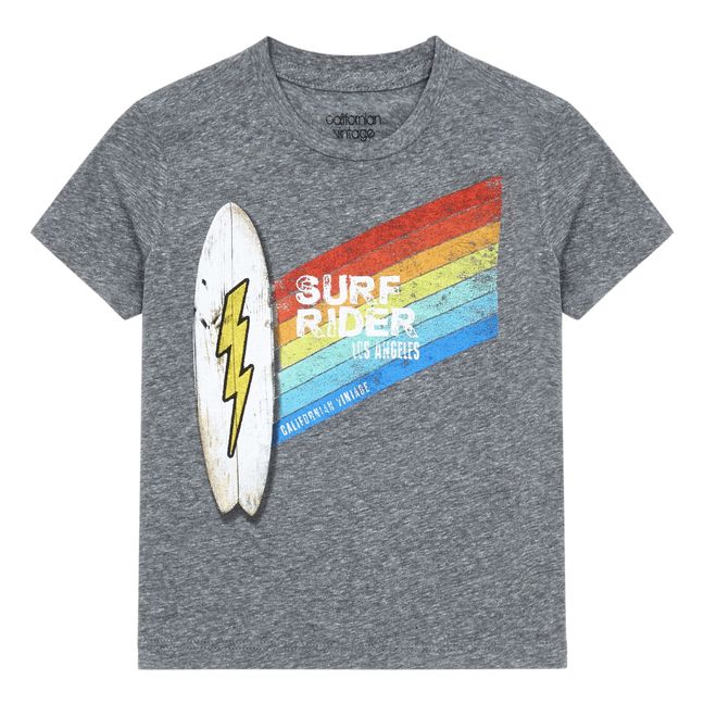 T-Shirt Surf Rider Grigio chiné