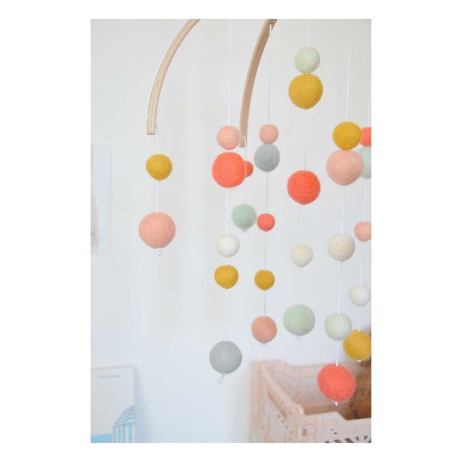 Mobile en laine feutrée | Corail