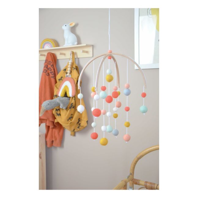 Mobile en laine feutrée | Corail