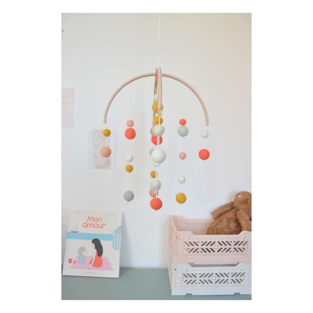 Wool felt mobile Coral Calm Design Baby