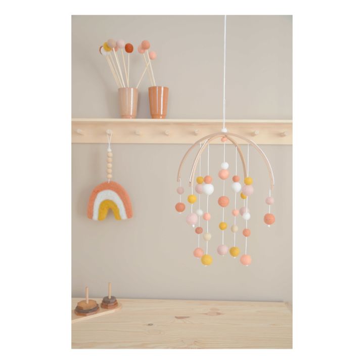 Wool felt mobile Blush Calm Design Baby Smallable