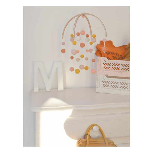 Mobile en laine feutrée | Blush