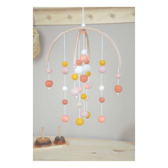 Mobile aus Wollfilz | Blush