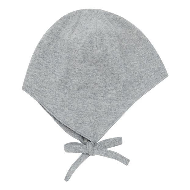white cotton baby bonnet