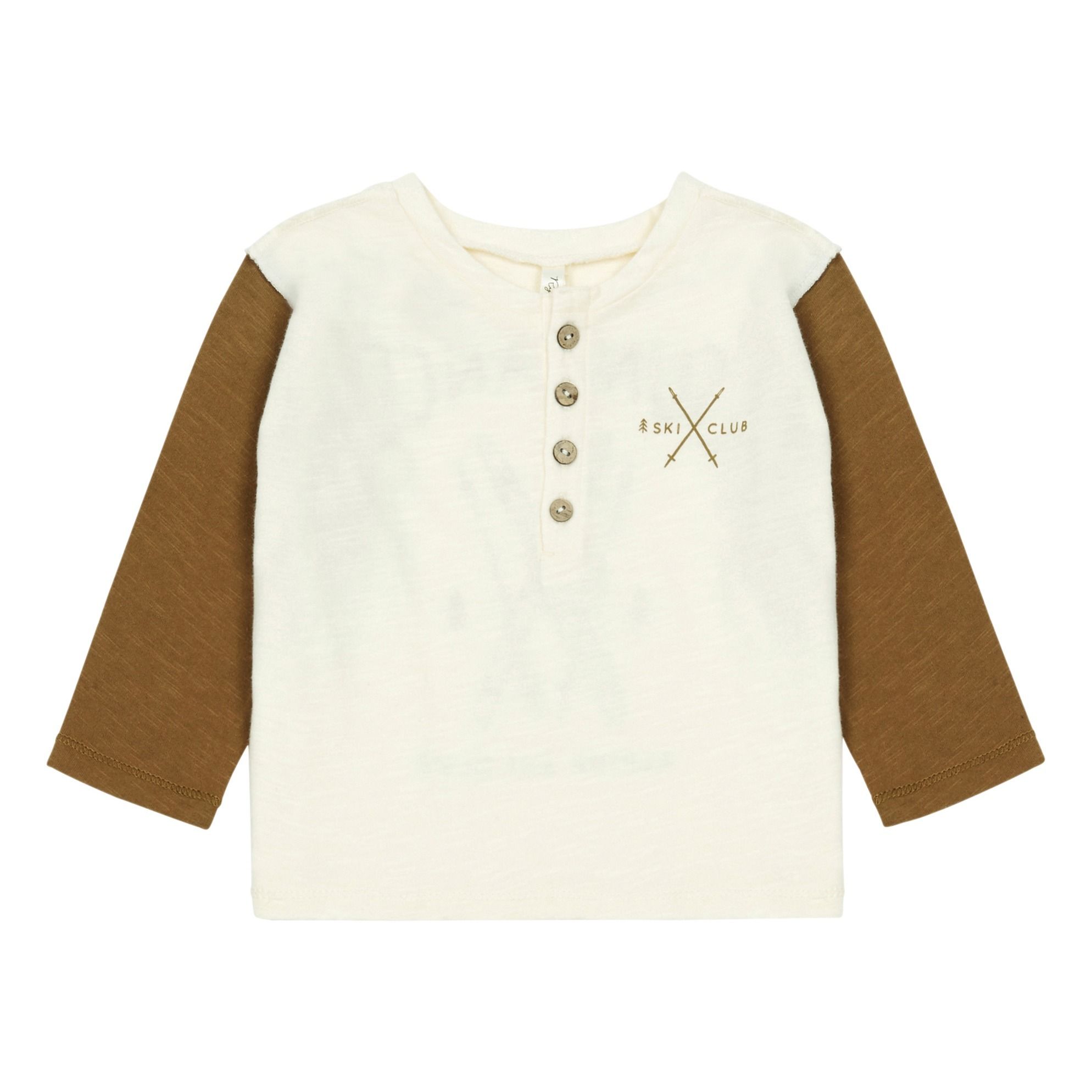 Rylee + Cru - T-shirt Sundance Henley - Garçon - Caramel