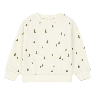 Rylee + Cru Sweatshirt Trees Relaxed aus angerautem Fleece-listing