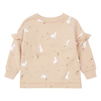 Rylee + Cru Sweatshirtkleid Snow Bunny aus  angerautem Fleece-listing