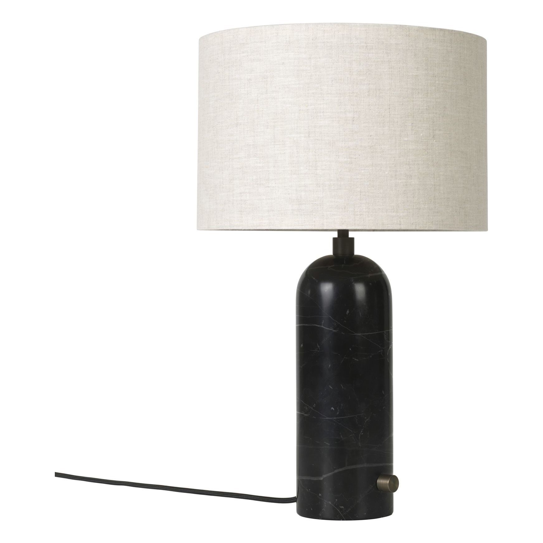 Gubi - Lampe à poser Gravity, Space Copenhagen - Marbré noir