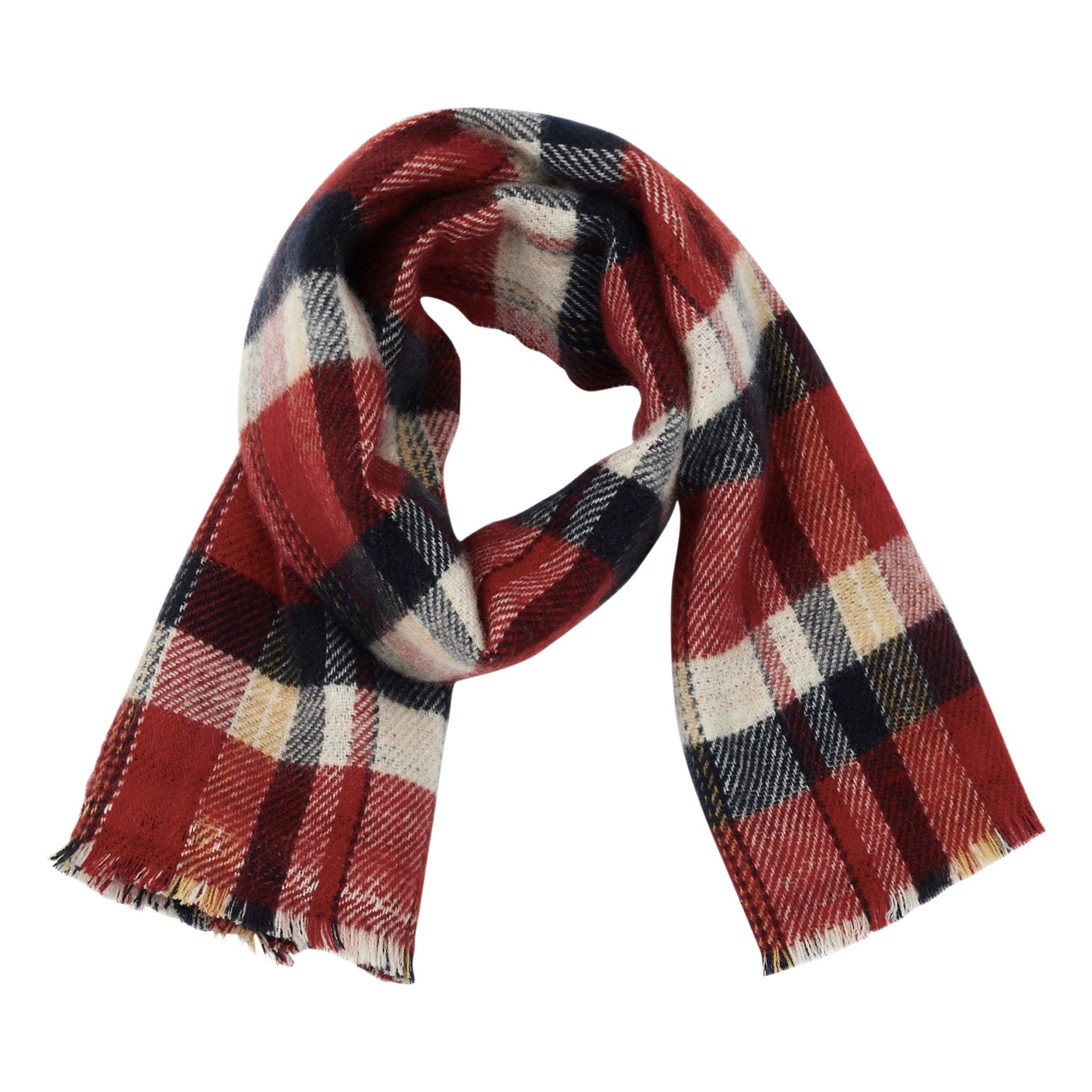 red check scarf