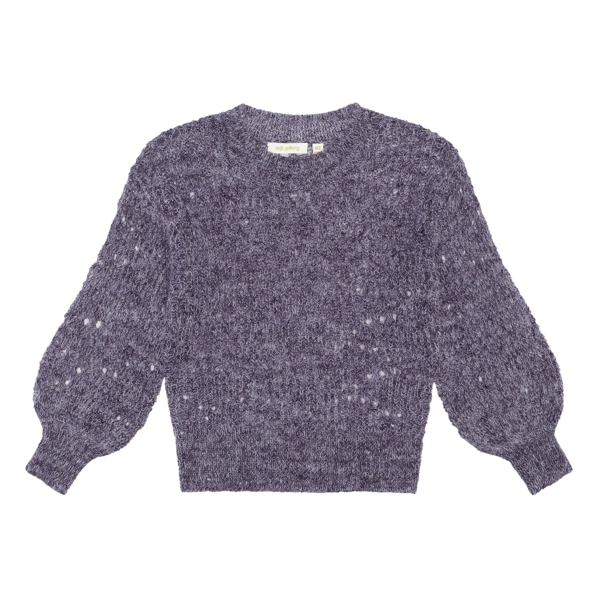 purple glitter jumper