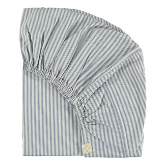 Camomile London Gestreiftes Spannbettlaken-listing