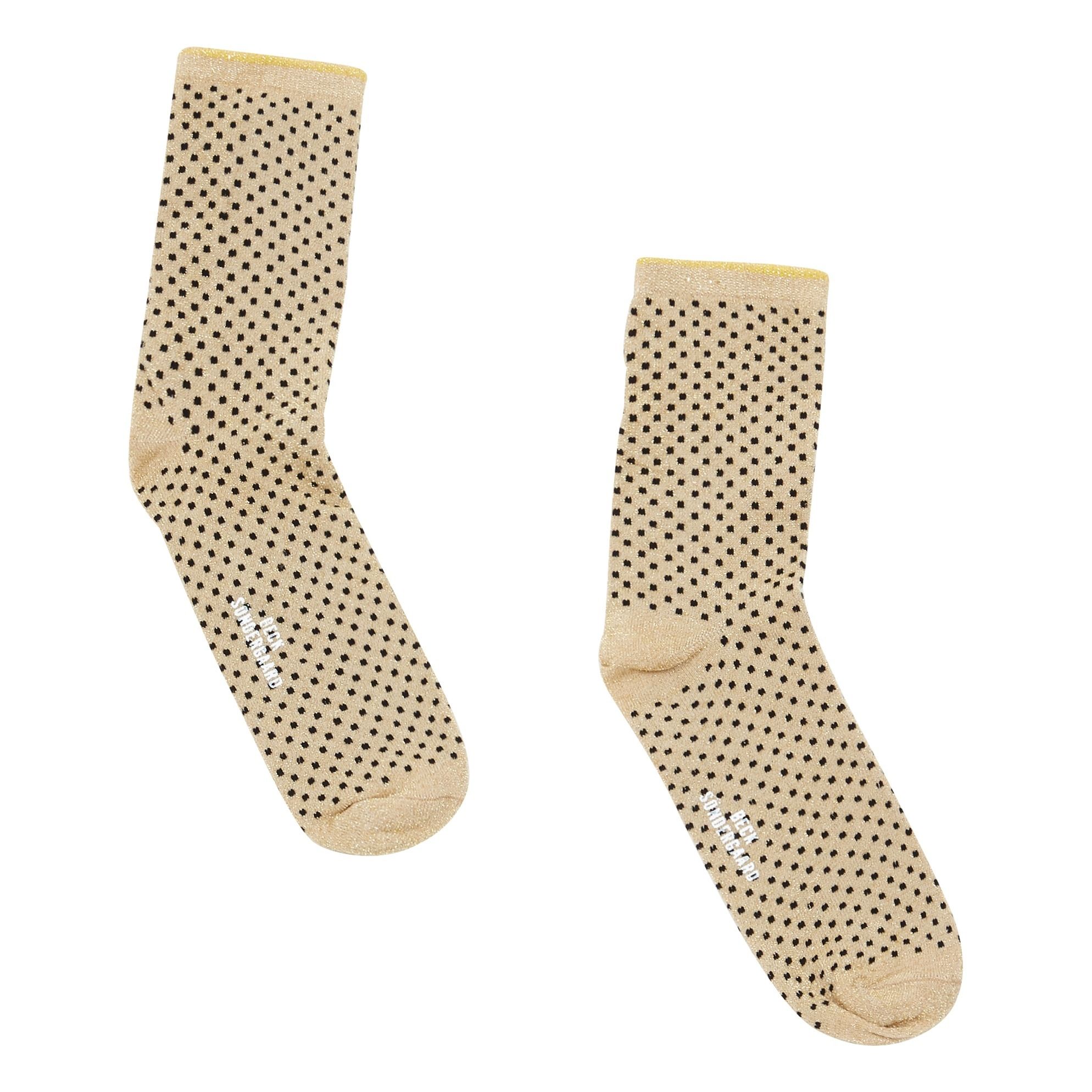 Becksondergaard - Chaussettes Dina Dots - Femme - Sable