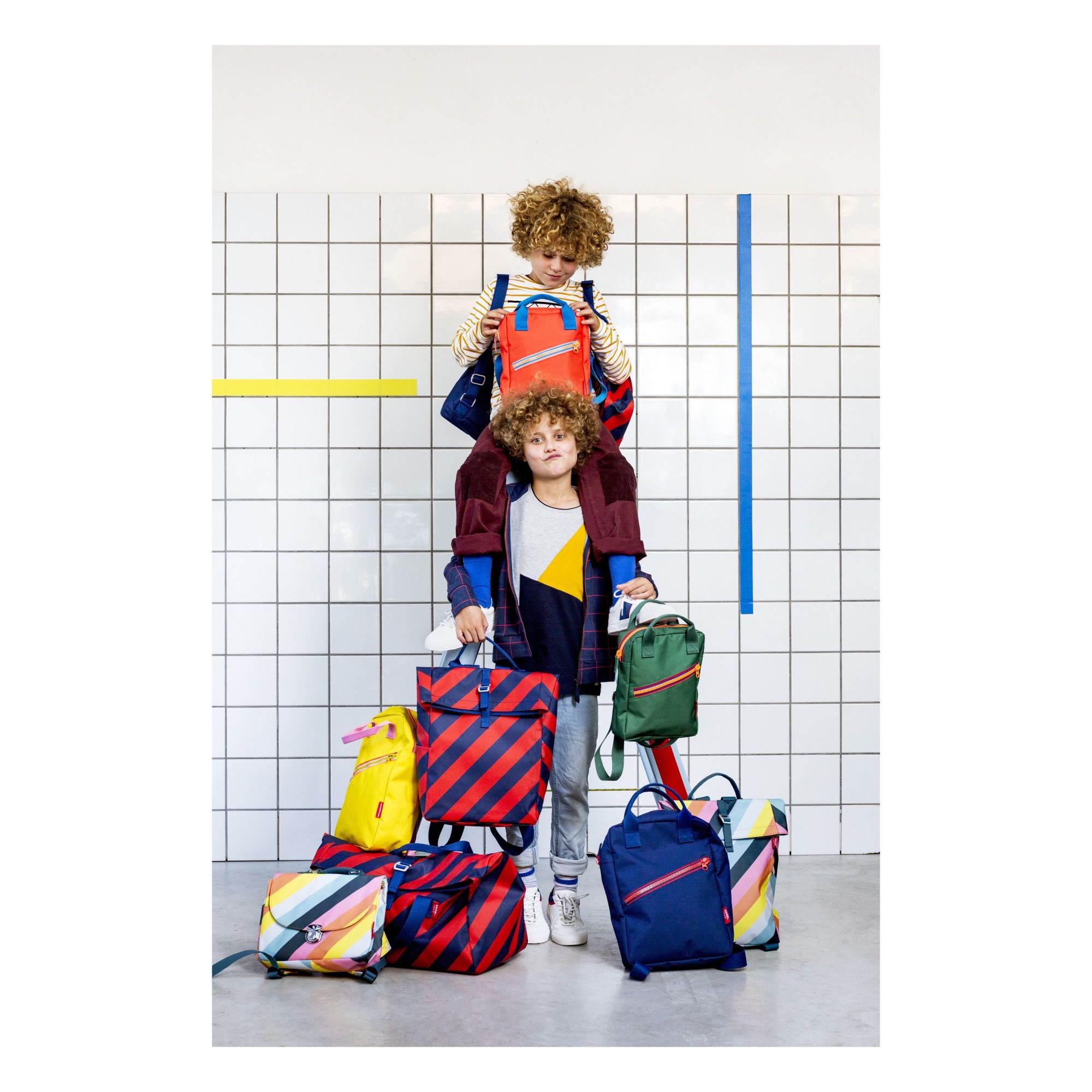 Small Recycled Plastic Backpack Yellow Engel Fashion Children