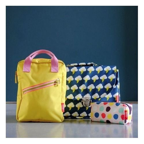 Small Recycled Plastic Backpack | Yellow- Product image n°3