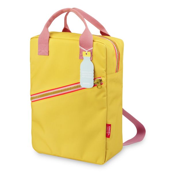 Large recycled plastic backpack Yellow Engel Fashion Children