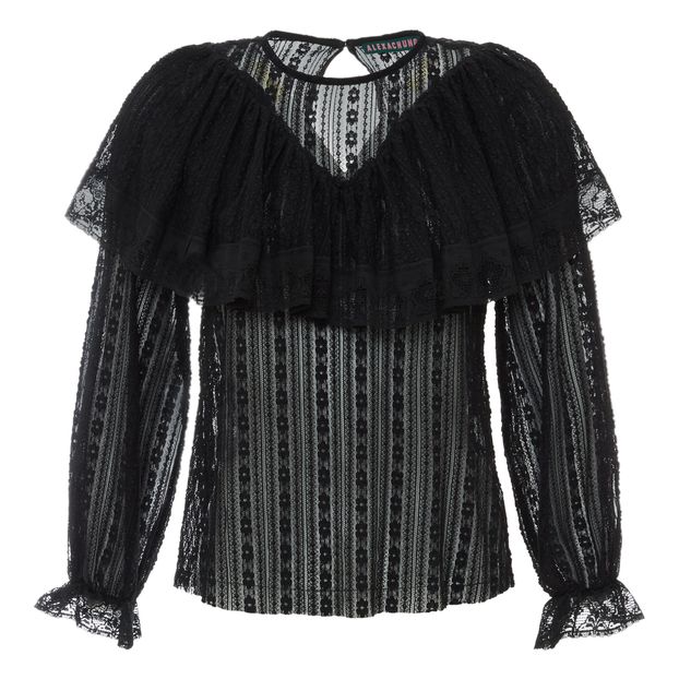 frill lace blouse